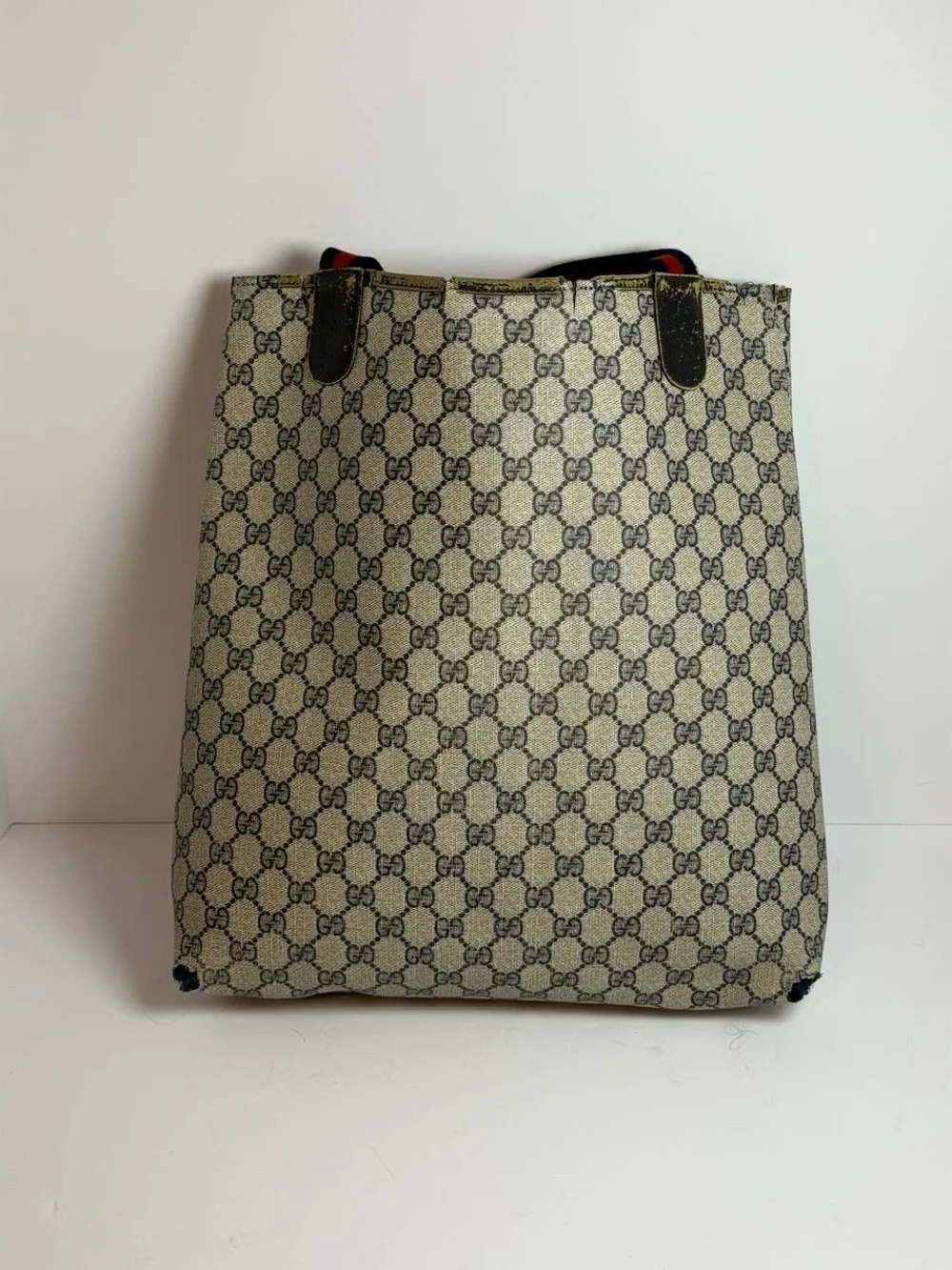 Vintage Gucci GG Supreme Sherry Line Canvas Tote Bag Project - Picture 8 of 14